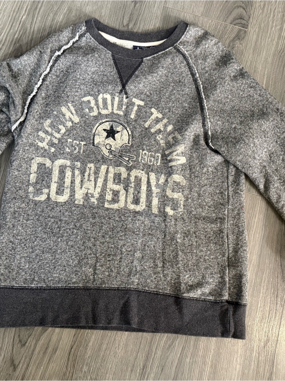 NFL Dallas Cowboys Heather Gray Pullover Sweatshirt